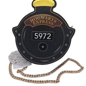 Harry Potter Hogwarts Express Mini CrossbodyBlack Gold Skinny Dip NEW SPARKLE